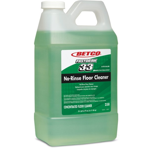 Betco Floor Cleaner, No-Rinse, 1/2 Gal, , Green, PK 4 BET2584700